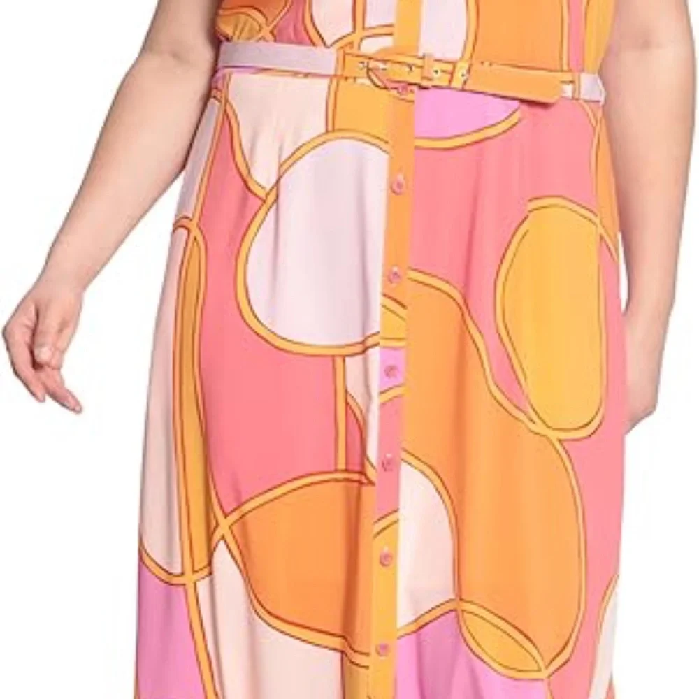 NWT Donna Morgan Sleeveless Button Down Maxi Dress - Picture 6 of 16